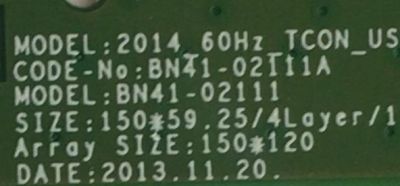 KIT DE TARJETAS PARA TV SAMSUNG / NUMERO DE PARTE MAIN BN94-08236W / BN41-02360B / BN97-09523B / BN9408236W / T-CON BN96-38630A / BN41-02111A / BN97-09030D / BN9638630A / PANEL CY-JJ032BGLV2H / MODELO UN32J525 / UN32J525DAFXZA TS01 - Imagen 5